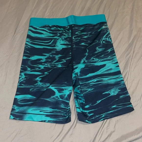 Nike pro biker shorts blue green print size small - Picture 7 of 8